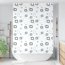 Berkfield Home Shower Roller Blind with Cassette 160x240 cm Fabric Width 156 cm in White - thumbnail 1