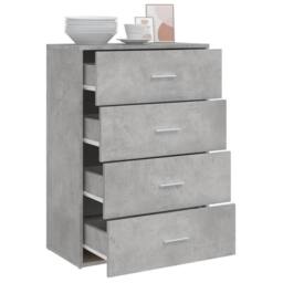Berkfield Home Sideboard Concrete Grey 60x31x84 cm Engineered Wood - Size: 60 x 31 x 84 cm - thumbnail 4