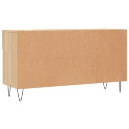 Berkfield Home Shoe Bench Sonoma Oak 102x35x55 cm Engineered Wood in Brown - Size: 102 x 35 x 55 cm - thumbnail 8