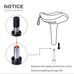 EONLION Blue Standing Office Stool Ergonomic in Teal - Size: 100 cm - thumbnail 4