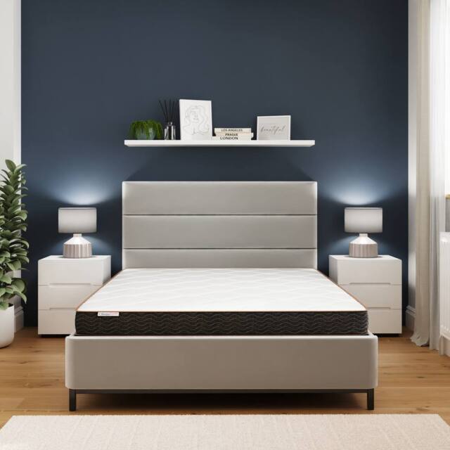 GFW SleepyCastle Rolled Pocket Sprung Mattress In A Box - Size: Small Double - image 1