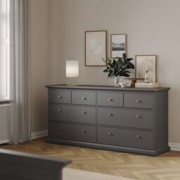 Furniture To Go Paris Chest of 8 Drawers in Grey - thumbnail 7