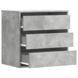 Berkfield Home Corner Chest of Drawers Concrete Grey 60x41x58 cm Engineered Wood - Size: 60 x 41 x 58 cm - thumbnail 5