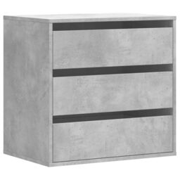 Berkfield Home Corner Chest of Drawers Concrete Grey 60x41x58 cm Engineered Wood - Size: 60 x 41 x 58 cm - thumbnail 2