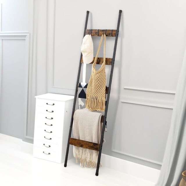 Rafaelo Mobilia Tower Ladder Shelf in Brown - image 1