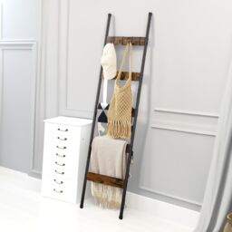 Rafaelo Mobilia Tower Ladder Shelf in Brown