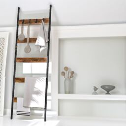 Rafaelo Mobilia Tower Ladder Shelf in Brown - thumbnail 5