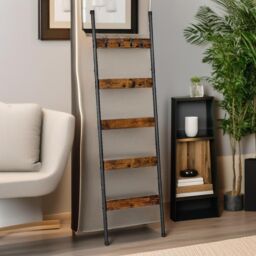Rafaelo Mobilia Tower Ladder Shelf in Brown - thumbnail 2