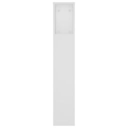 Berkfield Home Headboard Cabinet White 180x18.5x104.5 cm - thumbnail 5