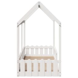 Berkfield Home Kids' House Bed Frame without Mattress White 80x200 cm - thumbnail 5