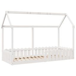 Berkfield Home Kids' House Bed Frame without Mattress White 80x200 cm - thumbnail 3