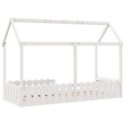 Berkfield Home Kids' House Bed Frame without Mattress White 80x200 cm - thumbnail 6