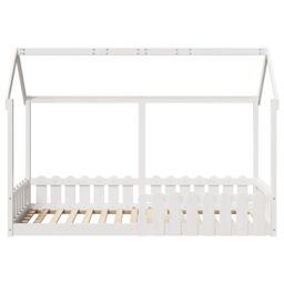 Berkfield Home Kids' House Bed Frame without Mattress White 80x200 cm - thumbnail 4