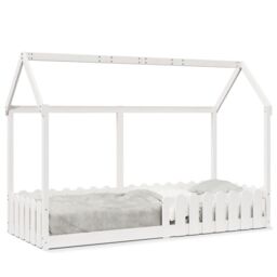 Berkfield Home Kids' House Bed Frame without Mattress White 80x200 cm - thumbnail 2