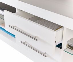 "Moderna TV Stand Cabinet 140cm Modern White Glossy Finish for 65"" TV's" - thumbnail 8