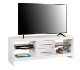 "Moderna TV Stand Cabinet 140cm Modern White Glossy Finish for 65"" TV's" - thumbnail 9