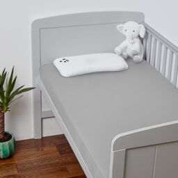 Panda London 100% Bamboo Fitted Sheet - Cot & Cotbed (2-Pack) in Mid Grey - Size: Junior - thumbnail 2