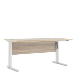Wyld Haus Dris 150cm Natural Oak Effect Desk White Metal Legs - thumbnail 5