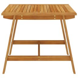 Berkfield Home Garden Dining Table 88x88x74 cm Solid Acacia Wood in Brown - Size: 88 x 88 x 74 cm - thumbnail 3