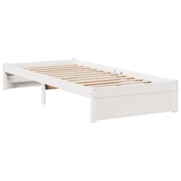 Berkfield Home Bookcase Bed without Mattress White 90x190cm Single Solid Wood Pine - thumbnail 5