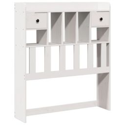 Berkfield Home Bookcase Bed without Mattress White 90x190cm Single Solid Wood Pine - thumbnail 6