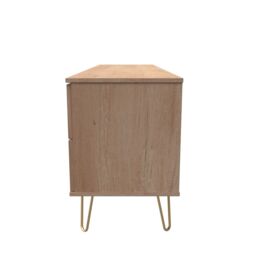 Ready Assembled 2 U Fuji 2 Drawer 2 Door Wide Sideboard (Ready Assembled) in Natural - Size: Large - thumbnail 2