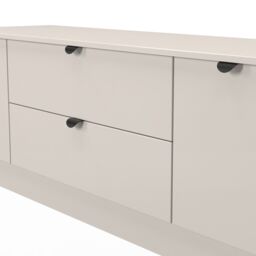 Ready Assembled 2 U Norway 2 Door 2 Drawer Superwide TV Unit (Ready Assembled) in Taupe - thumbnail 5