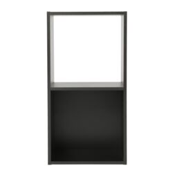 Home Garden Direct Jane - 2x1 Bookcase - Cube storage boxes (Black) in Black - Size: 1 Pack - thumbnail 3