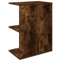 Berkfield Home Bedside Tables 2 pcs Smoked Oak 46.5x29x61 cm Engineered Wood in Brown - thumbnail 7