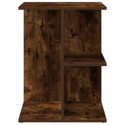 Berkfield Home Bedside Tables 2 pcs Smoked Oak 46.5x29x61 cm Engineered Wood in Brown - thumbnail 5