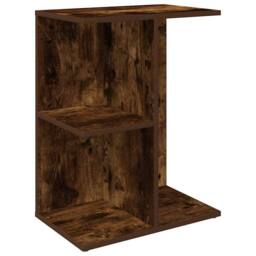 Berkfield Home Bedside Tables 2 pcs Smoked Oak 46.5x29x61 cm Engineered Wood in Brown - thumbnail 4