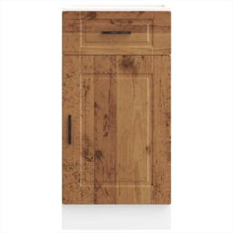 Berkfield Home Kitchen Base Cabinet¬†Porto Old Wood Engineered Wood in Brown - thumbnail 4