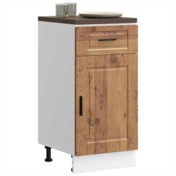 Berkfield Home Kitchen Base Cabinet¬†Porto Old Wood Engineered Wood in Brown - thumbnail 1