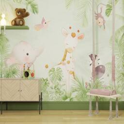 Superfresco Easy Circle of Life Green Print To Order 3m x 2.8m Mural - thumbnail 1