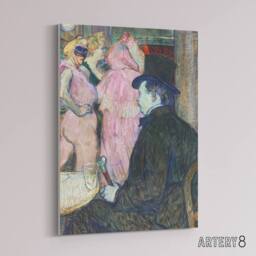"Artery8 Maxime Dethomas Portrait Canvas Wall Art Print Toulouse Lautrec - Size: W18"" x H24""" - thumbnail 2