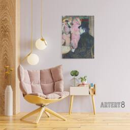 "Artery8 Maxime Dethomas Portrait Canvas Wall Art Print Toulouse Lautrec - Size: W18"" x H24""" - thumbnail 3