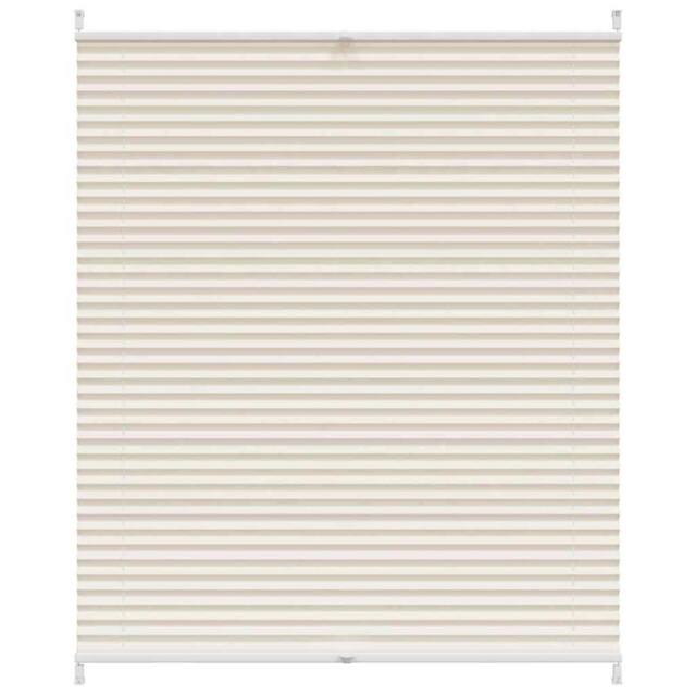 Berkfield Home Plisse Blind 100x125cm Cream - Size: 100x125 cm - image 1