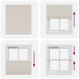 Berkfield Home Plisse Blind 100x125cm Cream - Size: 100x125 cm - thumbnail 6