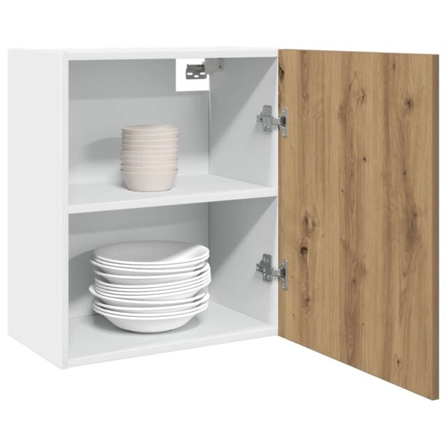 Berkfield Home Hanging Cabinets 2 pcs Artisan Oak 50x31x60 cm Engineered Wood in Brown - Size: 50 x 31 x 60 cm - image 1