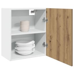 Berkfield Home Hanging Cabinets 2 pcs Artisan Oak 50x31x60 cm Engineered Wood in Brown - Size: 50 x 31 x 60 cm - thumbnail 1