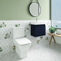 Balterley Cloakroom Vanity Unit, Tap & Toilet - Electric Blue/Chrome in Blue - thumbnail 4