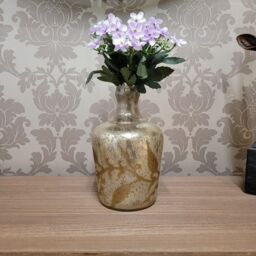 Minster 9 Inch Decorative Vase - Antique Silver Glass - L13 x W13 x H23 cm in Grey - Size: 1 Pack - thumbnail 3