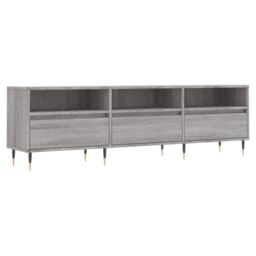 Berkfield Home TV Cabinet Grey Sonoma 150x30x44.5 cm Engineered Wood - thumbnail 2