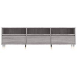 Berkfield Home TV Cabinet Grey Sonoma 150x30x44.5 cm Engineered Wood - thumbnail 5