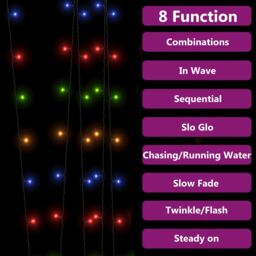 Berkfield Home Solar Fairy Lights 5 pcs 5x200 LED Colourful Indoor Outdoor - thumbnail 5