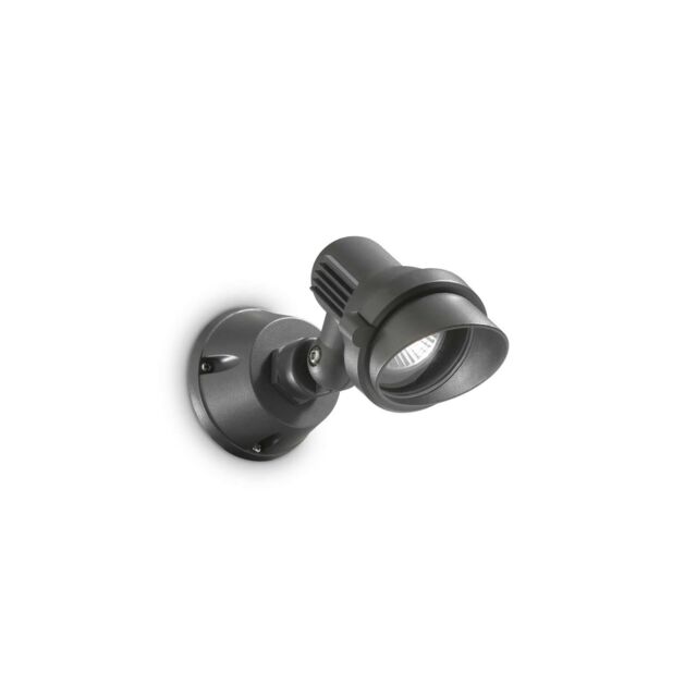 Netlighting Terra 1 Light Outdoor Small Wall Light Anthracite IP65 GU10 in Black - image 1