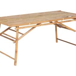 Wyld and Coco Bamboo Garden Table 180cm Light Brown - thumbnail 2