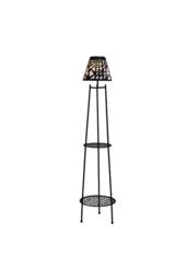 Living and Home 2 Pack Double Tier Solar-Powered Plant Stand Light in Black - thumbnail 5