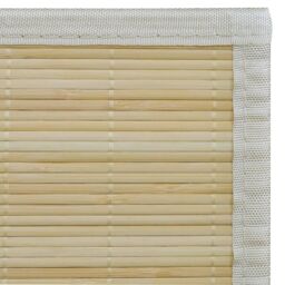 Berkfield Home Rug Bamboo 100x160 cm Natural in Brown - Size: 100 cm diameter - thumbnail 6