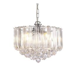 Netlighting Lana Acrylic Crystal with Spheres 3 Light E14 Polished Chrome in Silver - thumbnail 4